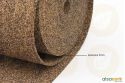 Rouleau de sous-couche caoutchouc et liège - Vue d'épaisseur du rouleau 4mm