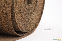 Rouleau de sous-couche caoutchouc et liège - Vue épaisseur du rouleau 2mm 